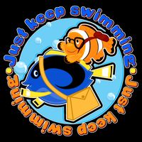 Just Keep Swimming Fish Women's V-Neck T-Shirt
