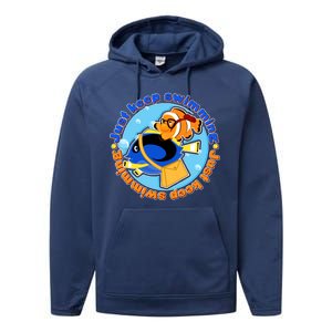 Just Keep Swimming Fish Performance Fleece Hoodie