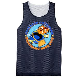 Just Keep Swimming Fish Mesh Reversible Basketball Jersey Tank