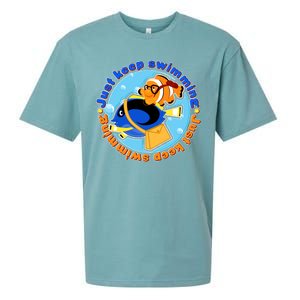 Just Keep Swimming Fish Sueded Cloud Jersey T-Shirt