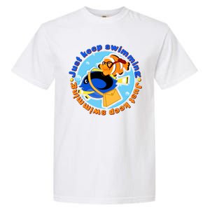 Just Keep Swimming Fish Garment-Dyed Heavyweight T-Shirt