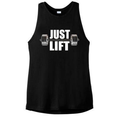 Just Lift Gym Workout Ladies PosiCharge Tri-Blend Wicking Tank