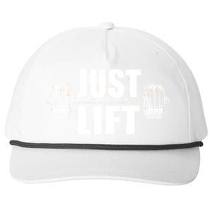 Just Lift Gym Workout Snapback Five-Panel Rope Hat