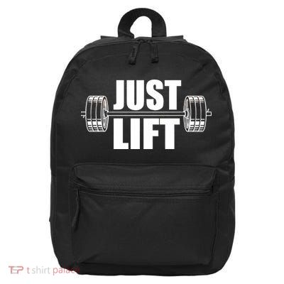 Just Lift Gym Workout 16 in Basic Backpack
