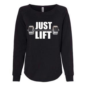 Just Lift Gym Workout Womens California Wash Sweatshirt