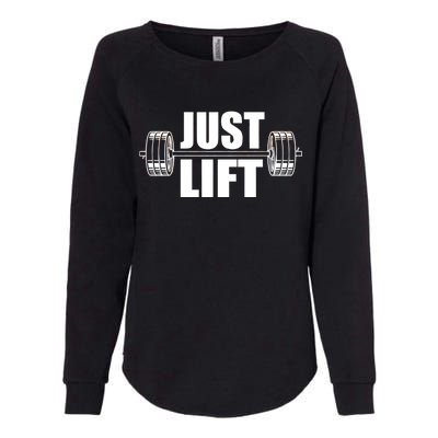 Just Lift Gym Workout Womens California Wash Sweatshirt