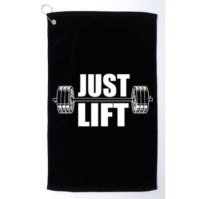 Just Lift Gym Workout Platinum Collection Golf Towel