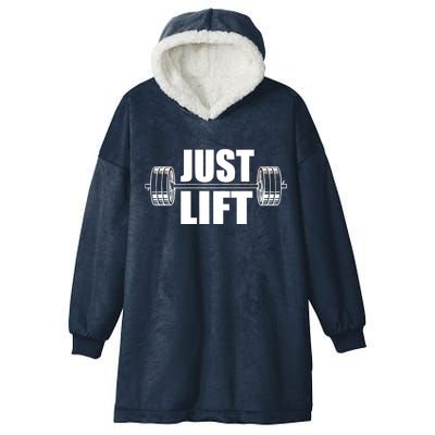 Just Lift Gym Workout Hooded Wearable Blanket