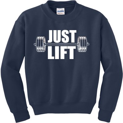 Just Lift Gym Workout Kids Sweatshirt