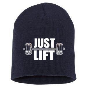 Just Lift Gym Workout Short Acrylic Beanie