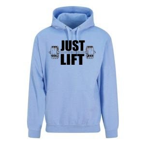 Just Lift Gym Workout Unisex Surf Hoodie