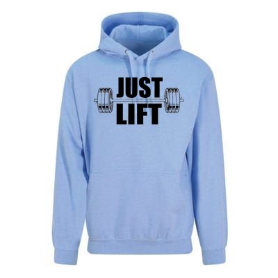 Just Lift Gym Workout Unisex Surf Hoodie