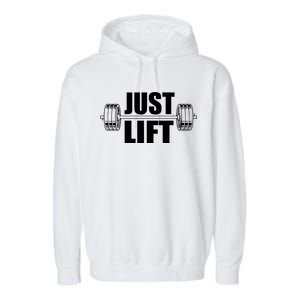 Just Lift Gym Workout Garment-Dyed Fleece Hoodie