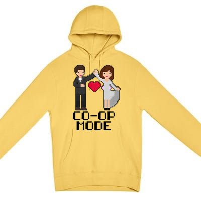 Just Married Co-op Mode Funny Marriage Premium Pullover Hoodie