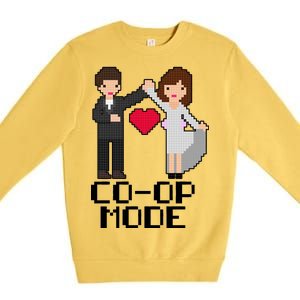 Just Married Co-op Mode Funny Marriage Premium Crewneck Sweatshirt