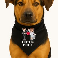 Just Married Co-op Mode Funny Marriage USA-Made Doggie Bandana