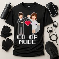 Just Married Co-op Mode Funny Marriage Cooling Performance Crew T-Shirt