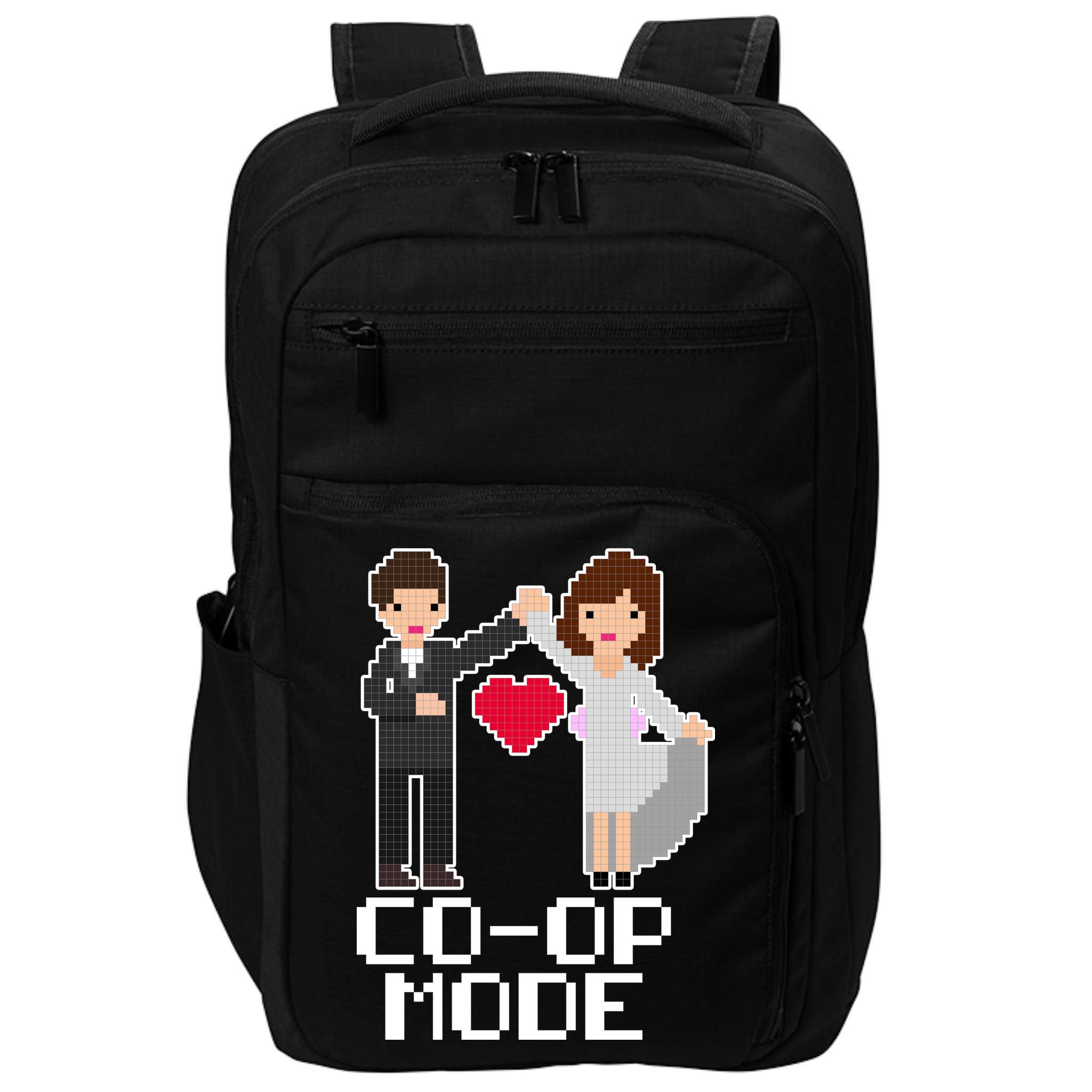 Just Married Co-op Mode Funny Marriage Impact Tech Backpack