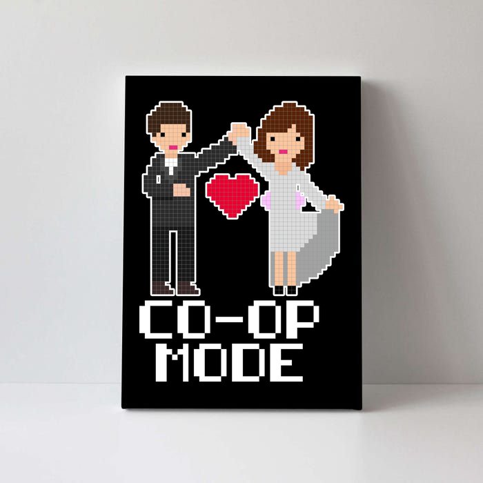 Just Married Co-op Mode Funny Marriage Canvas