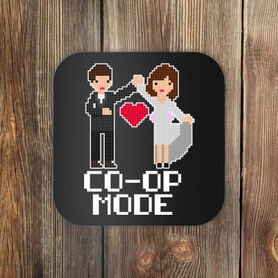 Just Married Co-op Mode Funny Marriage Coaster