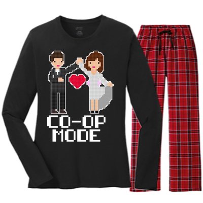 Just Married Co-op Mode Funny Marriage Women's Long Sleeve Flannel Pajama Set 