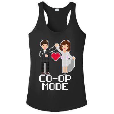 Just Married Co-op Mode Funny Marriage Ladies PosiCharge Competitor Racerback Tank