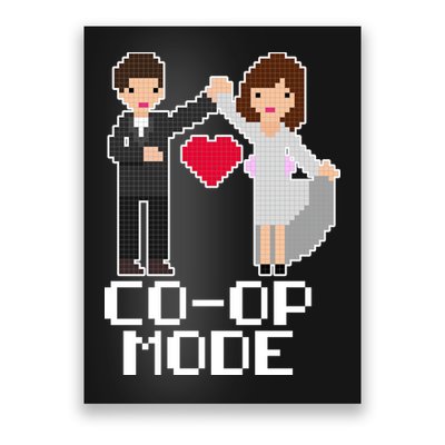 Just Married Co-op Mode Funny Marriage Poster