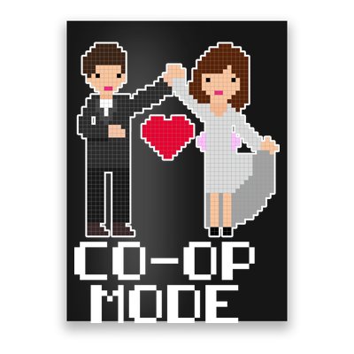 Just Married Co-op Mode Funny Marriage Poster