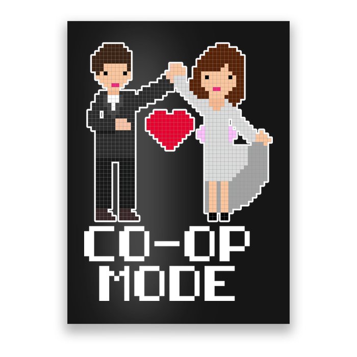 Just Married Co-op Mode Funny Marriage Poster