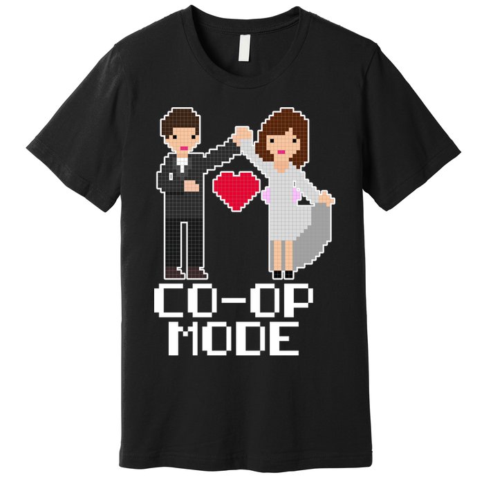 Just Married Co-op Mode Funny Marriage Premium T-Shirt