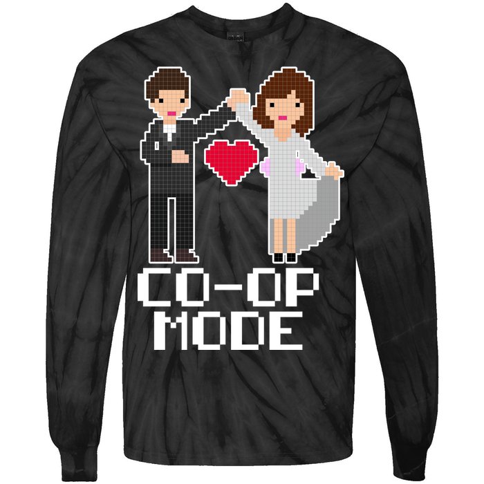 Just Married Co-op Mode Funny Marriage Tie-Dye Long Sleeve Shirt