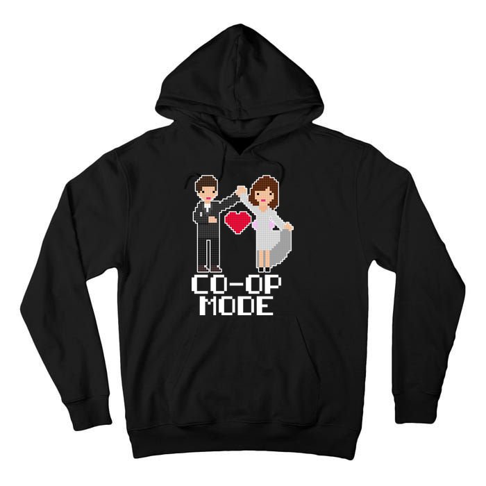 Just Married Co-op Mode Funny Marriage Tall Hoodie