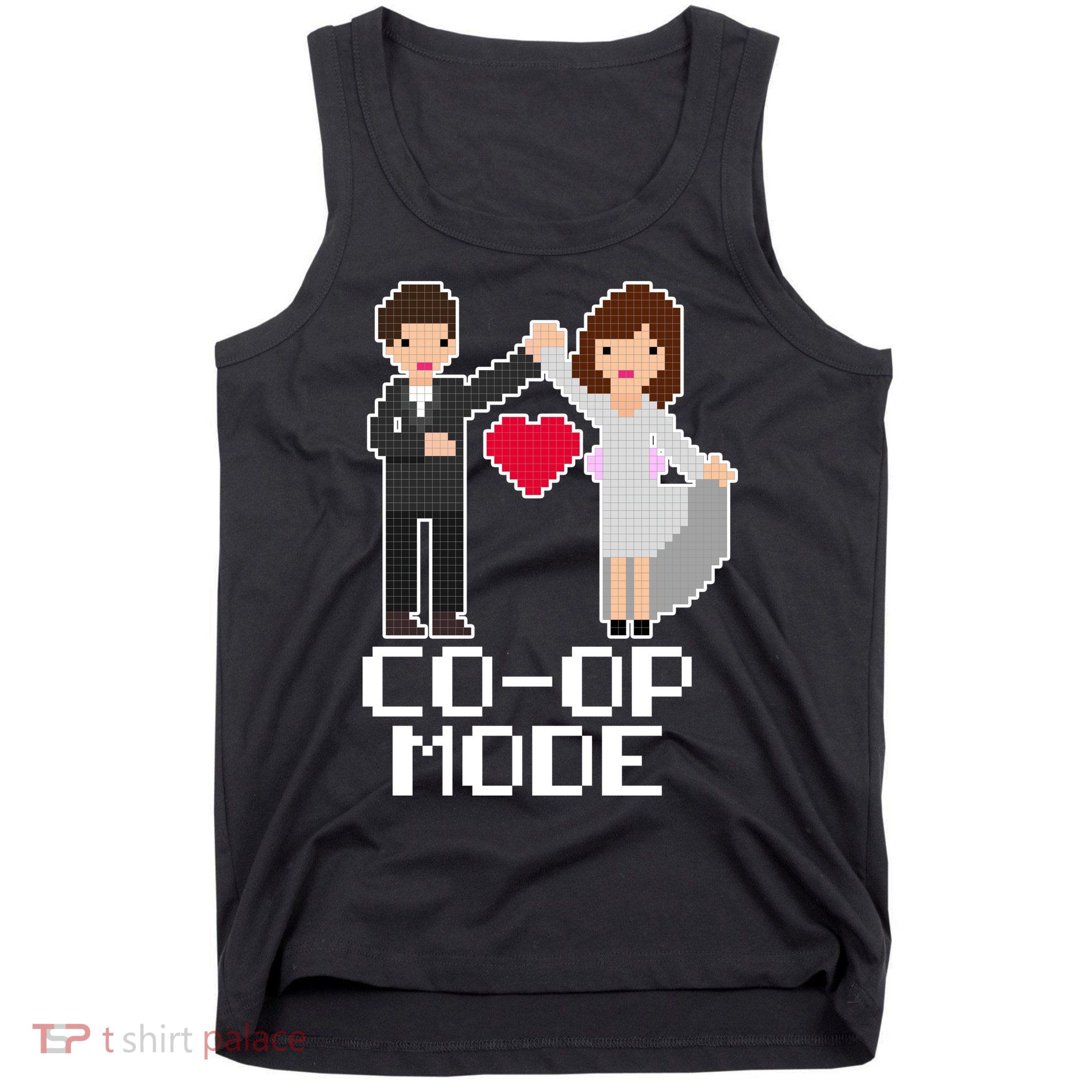 Just Married Co-op Mode Funny Marriage Tank Top