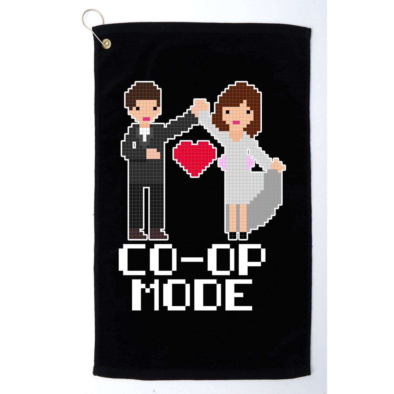 Just Married Co-op Mode Funny Marriage Golf Towel