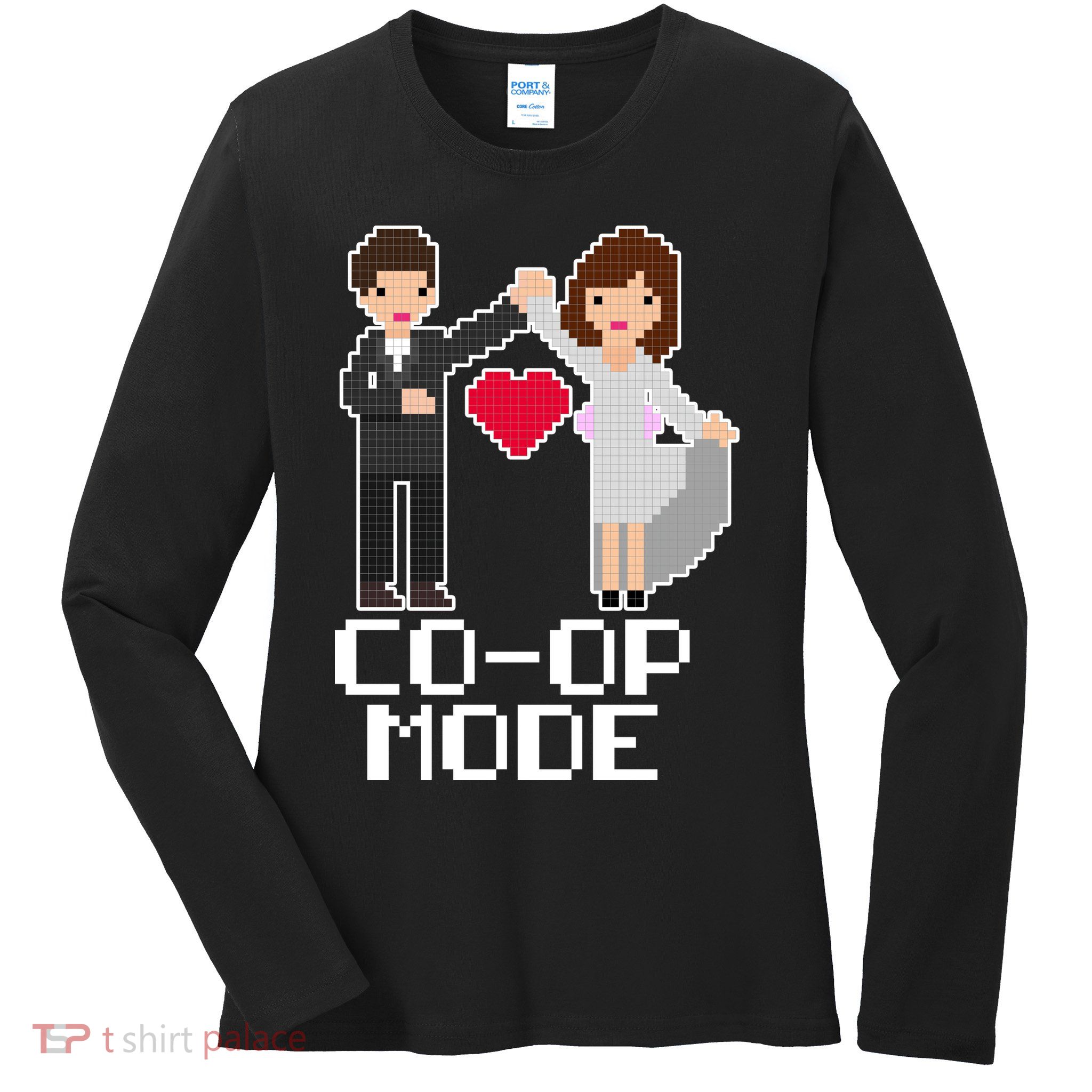 Just Married Co-op Mode Funny Marriage Ladies Long Sleeve Shirt