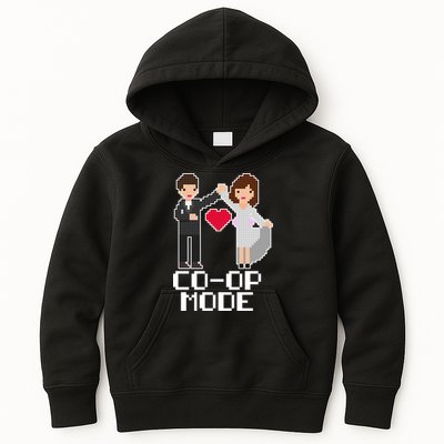 Just Married Co-op Mode Funny Marriage Kids Hoodie