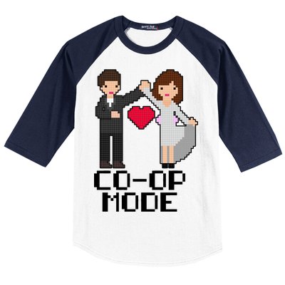 Just Married Co-op Mode Funny Marriage Baseball Sleeve Shirt