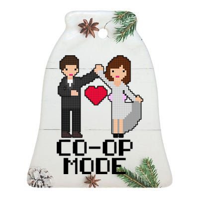 Just Married Co-op Mode Funny Marriage Ceramic Bell Ornament