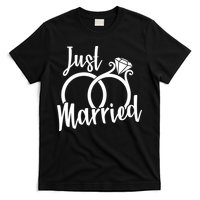 Just Married Ring Logo T-Shirt