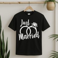 Just Married Ring Logo T-Shirt