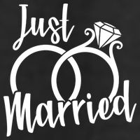 Just Married Ring Logo 11oz C Handle Ceramic Mug