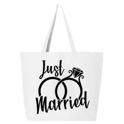 Just Married Ring Logo 25L Jumbo Tote