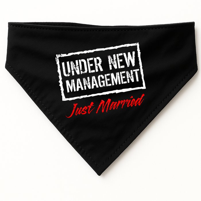 Just Married Under New Management USA-Made Doggie Bandana