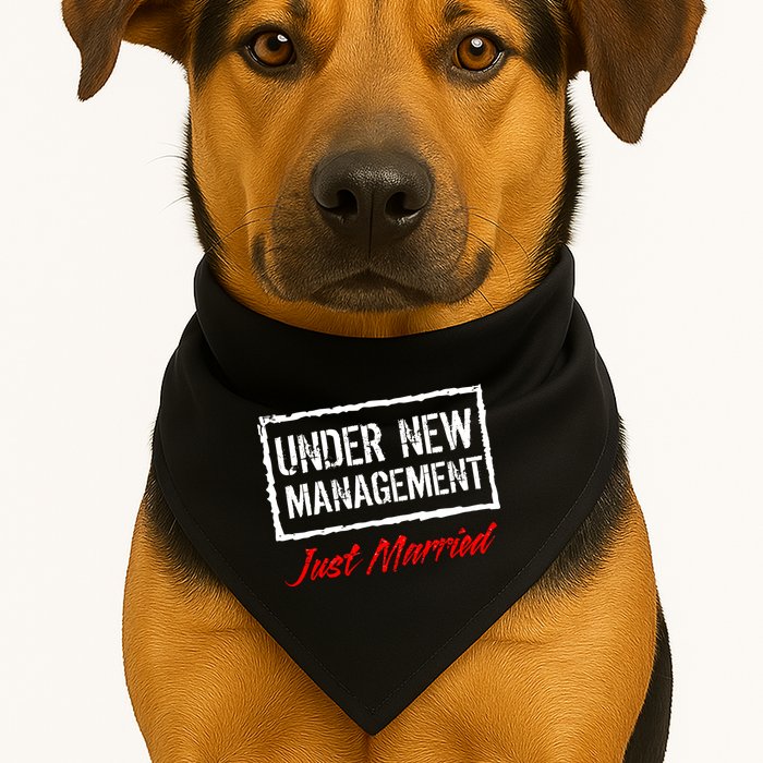 Just Married Under New Management USA-Made Doggie Bandana