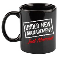 Just Married Under New Management 11oz C Handle Ceramic Mug