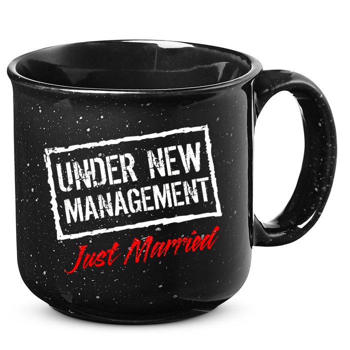 Just Married Under New Management 15oz Campfire Ceramic Mug