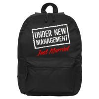 Just Married Under New Management 16 in Basic Backpack