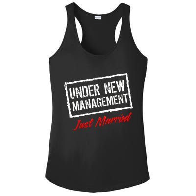 Just Married Under New Management Ladies PosiCharge Competitor Racerback Tank