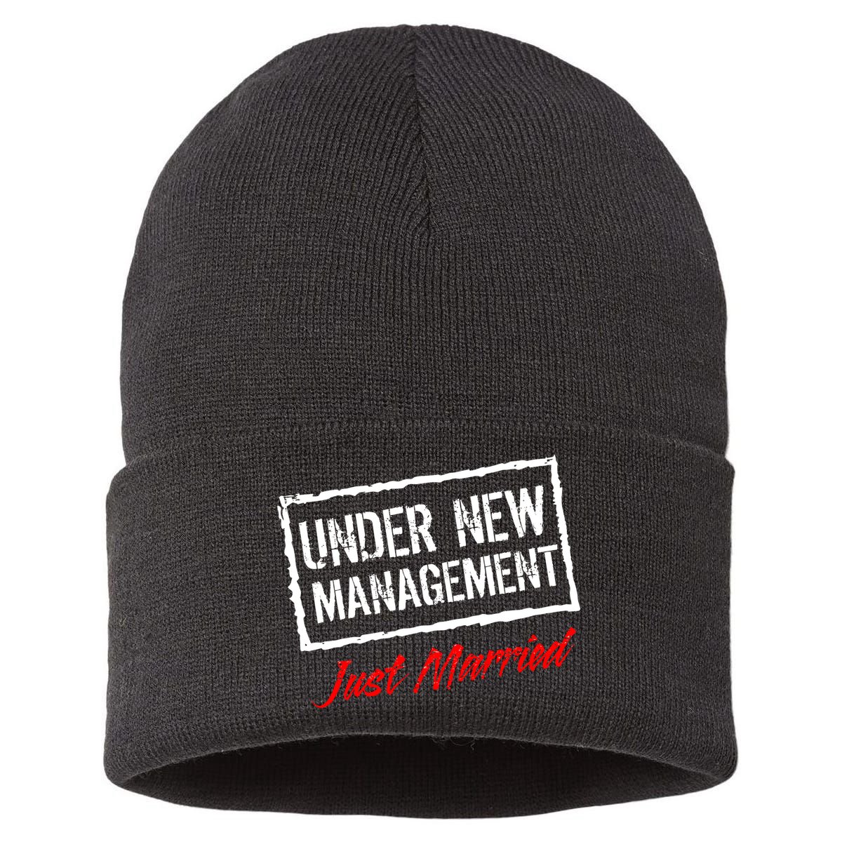 Just Married Under New Management Sustainable Knit Beanie