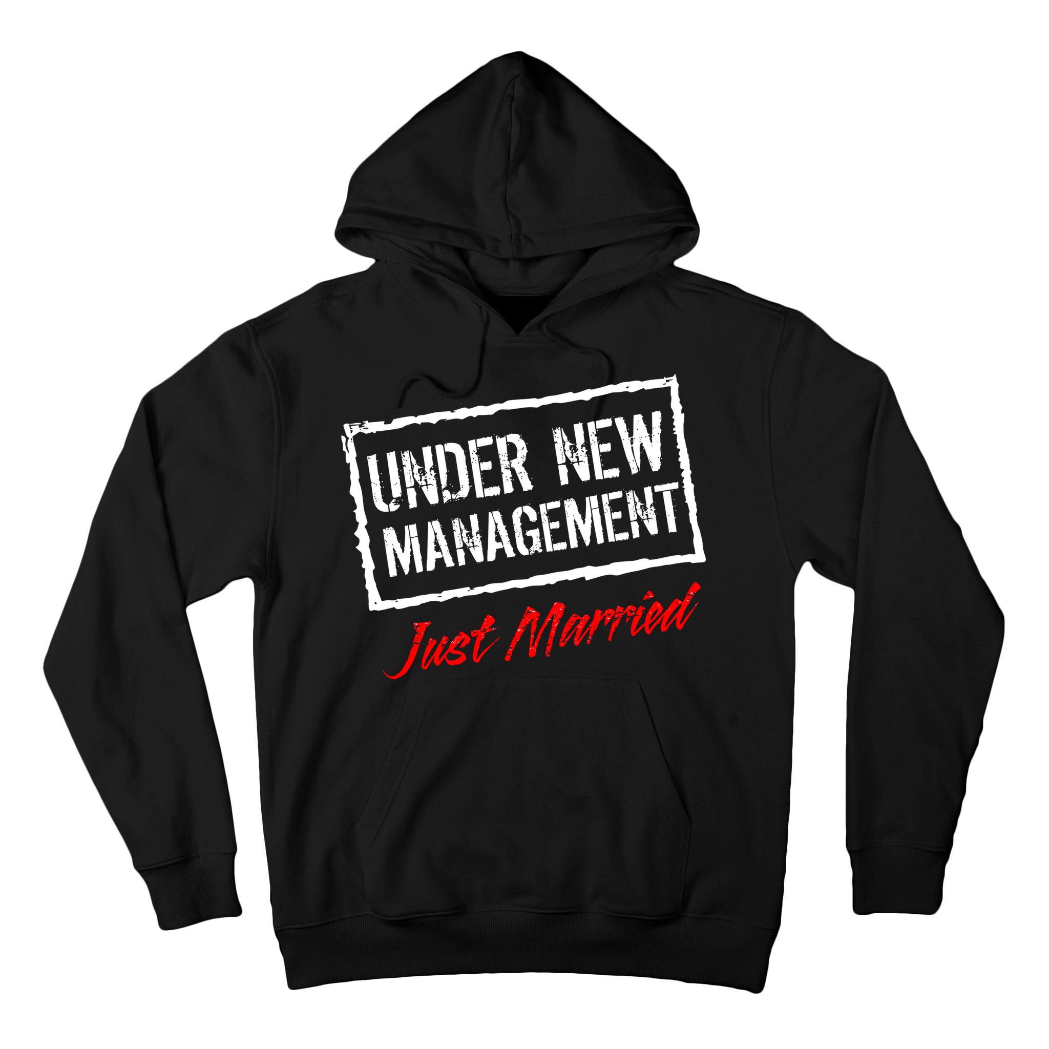 Just Married Under New Management Tall Hoodie